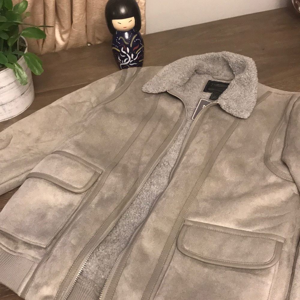Gray Bomber Jacket